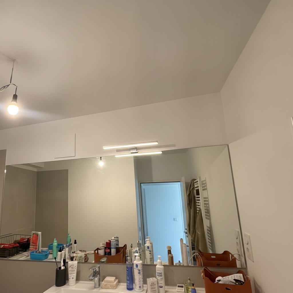 Bathroom — VÅTHULT above mirror